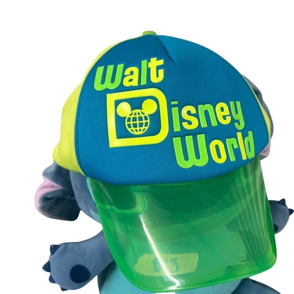 Walt Disney World Retro Neon Green Visor Baseball Style‎ Cap-Hat Adult Hat Only